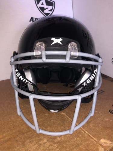 USED XENITH X2E+ ADULT FOOTBALL HELMET - LARGE  - HIGH GLOSS BLACK