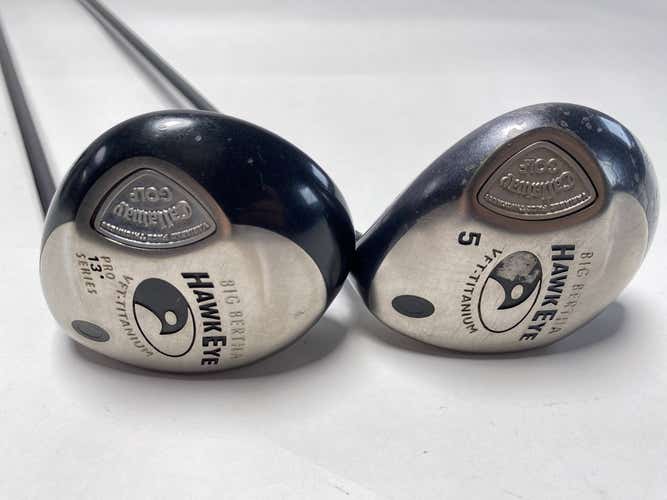 Callaway Hawkeye VFT 3 & 5 Fairway Wood Set 13* 18* System 60 Firm Mens RH