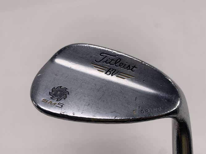 Titleist Vokey SM5 Tour Chrome Sand Wedge SW 56* 14 F-Grind Wedge Steel Mens RH