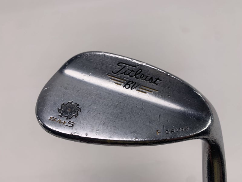 Titleist Vokey SM5 Tour Chrome Sand Wedge SW 56* 14 F-Grind Wedge Steel Mens RH