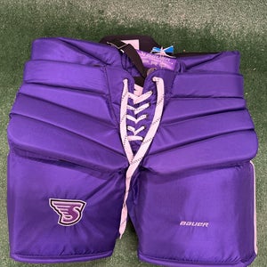 Purple Senior Large Bauer Pro Hockey Goalie Pants (New)