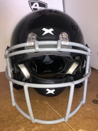 USED XENITH X2E+ ADULT FOOTBALL HELMET - LARGE  - HIGH GLOSS BLACK