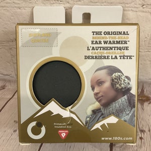 180s Women's THE ORIGINAL Shetland Quilted Behind-The-Head Ear Warmer Grey OSFM