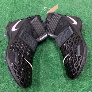Black Men's Size M 15.0 (W.16.0) Adult Nike Force Savage Elite 2 High Top Cleats (New)