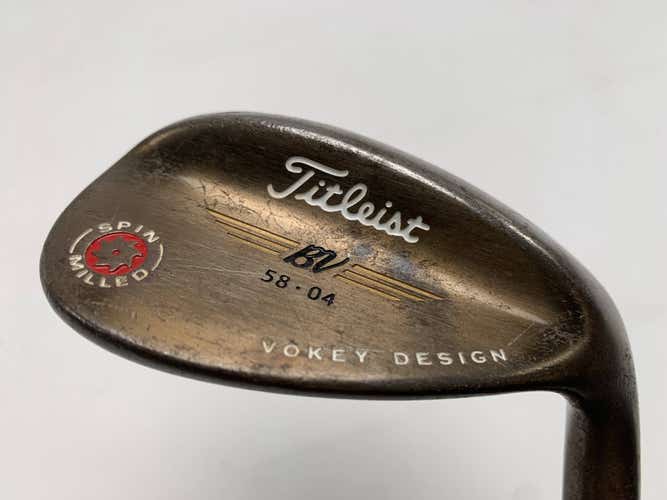 Titleist Vokey Spin Milled Oil Can 2009 Lob Wedge LW 58* 4 Wedge Steel Mens RH