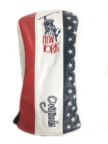 NEW PRG Liberty Red/White/Blue Leather Driver Headcover