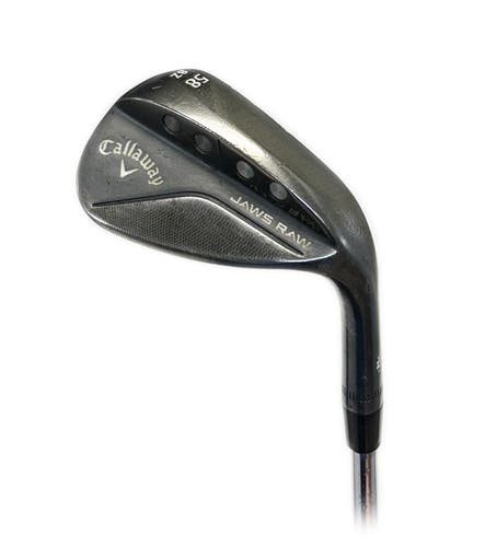 Callaway Jaws Raw Black 58*/8* Z Lob Wedge Steel Project X 6.0 Stiff Flex
