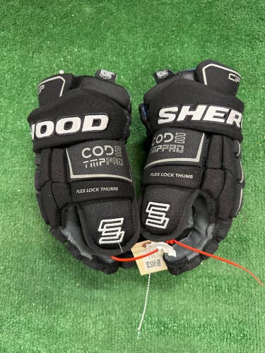 Black Senior Sher-Wood CODE TMP Pro Gloves 13" (Used)