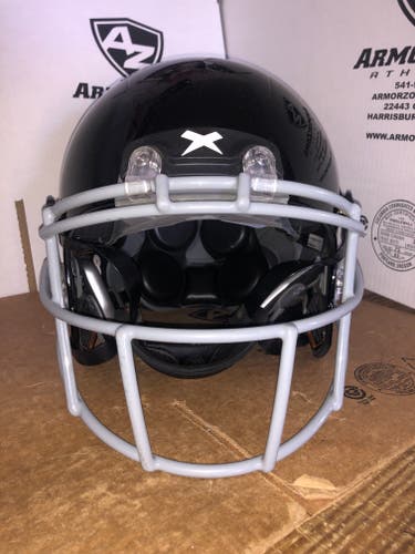 USED XENITH X2E+ ADULT FOOTBALL HELMET - LARGE  - HIGH GLOSS BLACK