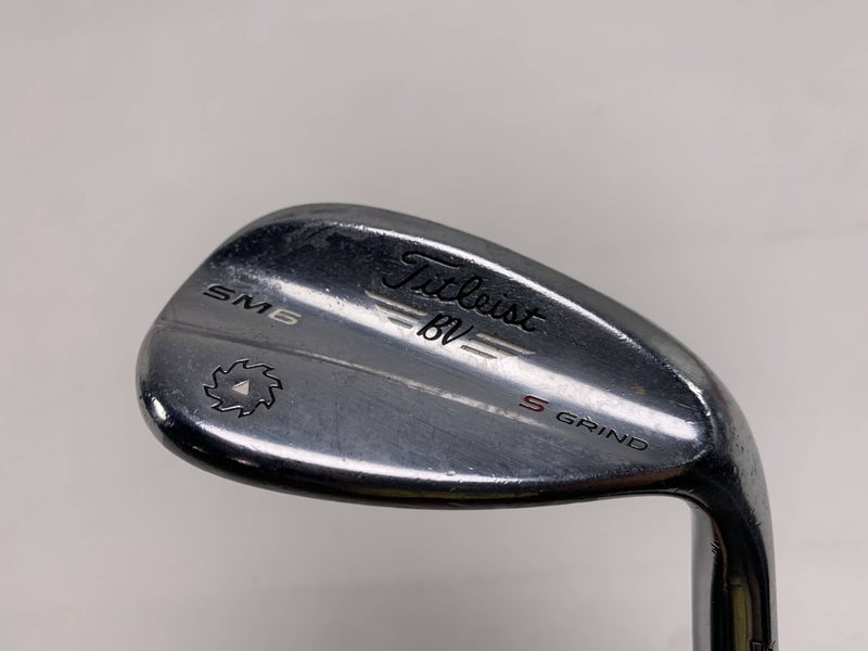 Titleist Vokey SM6 Tour Chrome Lob Wedge LW 60* 10 S-Grind Wedge Steel Mens RH