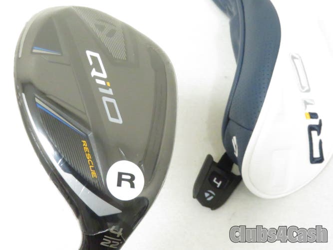 Taylormade Qi10 Rescue 22° 4H Fujikura Ventus TR 6 Regular Flex +Cover  NEW