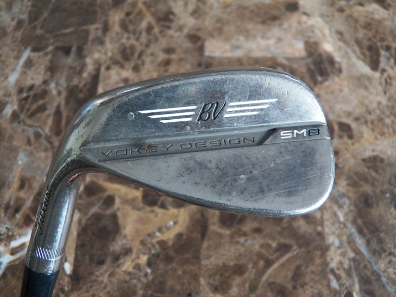 LEFT HAND TITLEIST SM8 48-10F GOLF PITCHING WEDGE AEROTECH STIFF