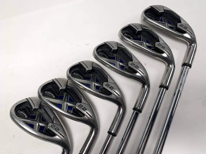 Callaway X-22 Iron Set 6-PW+GW Uniflex Steel Mens RH