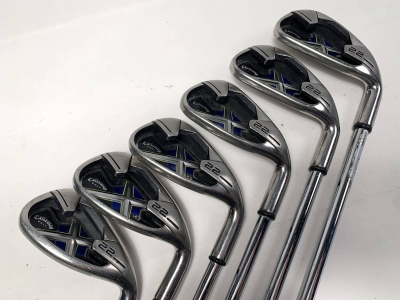 Callaway X-22 Iron Set 6-PW+GW Uniflex Steel Mens RH