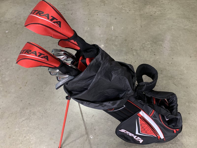 Callaway Strata Plus Club Set Driver 3W 5H 6-PW SW Putter Regular RH HC +Bag