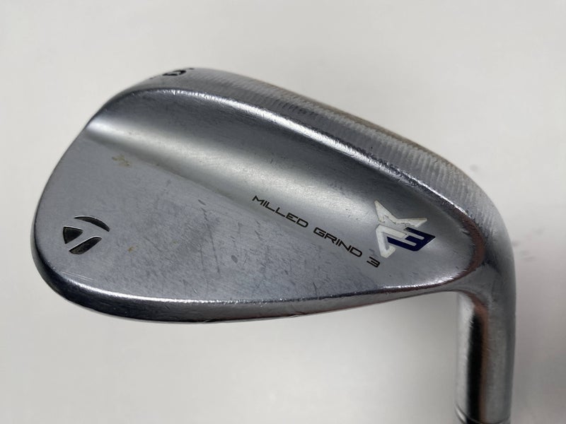 TaylorMade Milled Grind 3 Raw Chrome Wedge 60* 12 TT DG S400 Stiff Mens RH