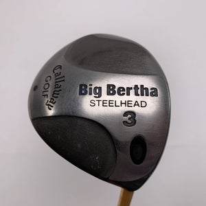 Callaway Big Bertha Steelhead 3 Fairway Wood 15* UST ProForce 75 Gold Stiff RH