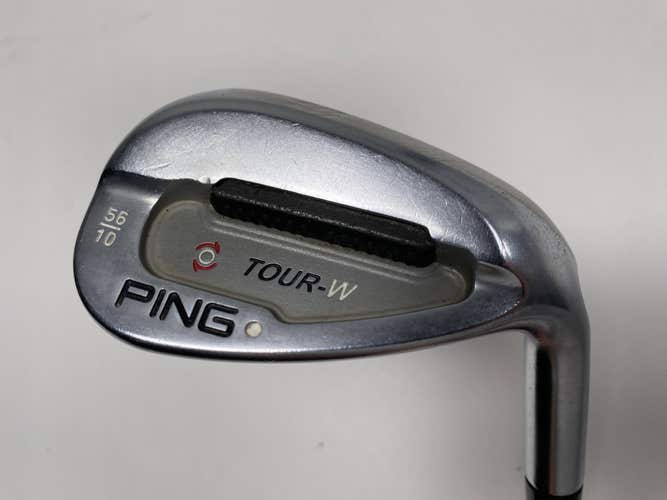 Ping Tour-W Brushed Silver Sand Wedge SW 56* 10 Black Dot AWT Stiff Mens RH