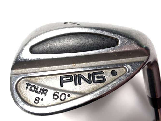 Ping Tour Lob Wedge LW 60* 8 Bounce Black Dot Wedge Steel Mens RH Midsize Grip
