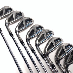 TaylorMade SIM MAX OS Iron Set 5-PW+GW+SW KBS Max MT 85g Regular Steel Mens LH