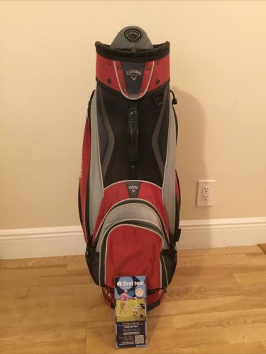 Callaway Big Bertha Cart Golf Bag with 5-way Dividers & Rain Cover