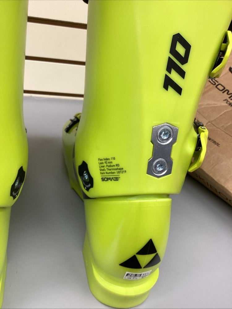 NEW* Fischer RC4 Podium RD 110 Race Ski Boots Size 26.5 20/21