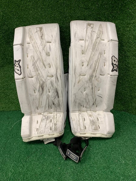 White 23" Youth Brian's Netzero Goalie Leg Pads (Used)