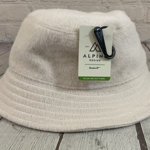 Alpine Design 104141 Women's Pleated Brushed Bucket Hat Cream OSFM