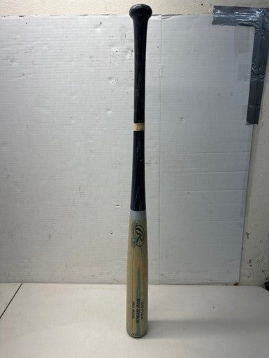 Used Rawlings B5110A BIG STICK PRO MODEL BB/SB Wood Bat Black And Carolina Blue 34" 11835-S000196565