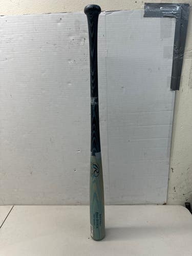 Used Rawlings B5110A BIG STICK PRO MODEL BB/SB Wood Bat Black And Carolina Blue 34" 11835-S000196563