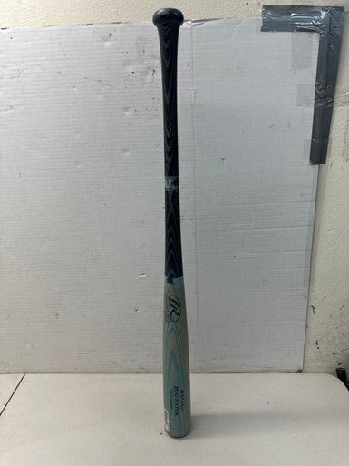 Used Rawlings B5110A BIG STICK PRO MODEL BB/SB Wood Bat Black And Carolina Blue 34" 11835-S000196563