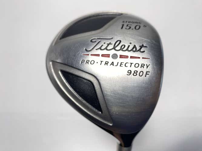 Titleist 980 F 3 Fairway Wood Strong 15* Speeder Stiff Graphite Mens RH