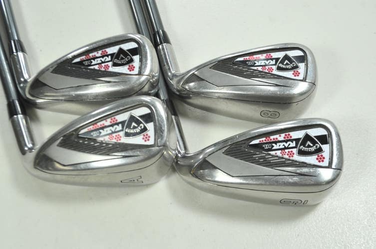 Callaway RAZR X HL Ladies 8-PW,AW Iron Set RH 50g Womens Flex Graphite # 199538