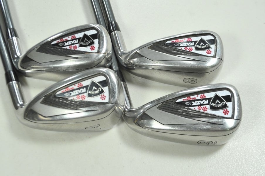 Callaway RAZR X HL Ladies 8-PW,AW Iron Set RH 50g Womens Flex Graphite # 199538