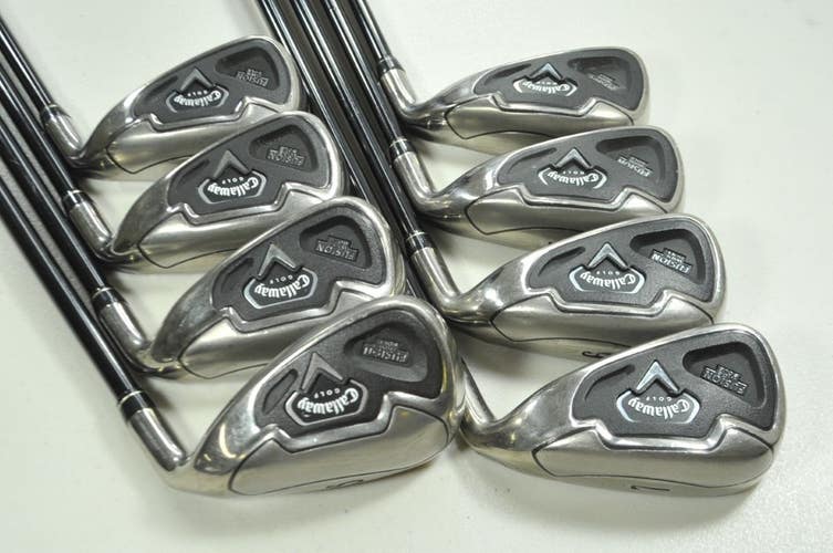 Callaway Fusion Wide Sole Ladies 4-PW,SW Iron Set RH Women Flex Graphite #199317