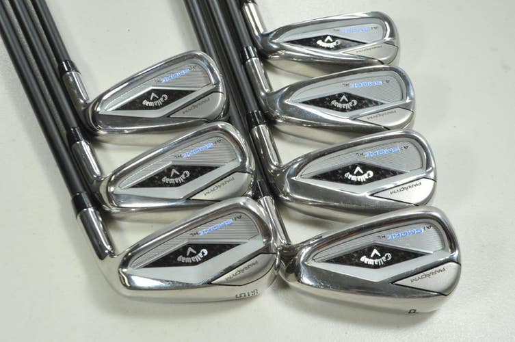 Callaway Paradym Ai Smoke HL 7-PW,AW,GW,SW Iron Set Senior Flex Graphite #199555