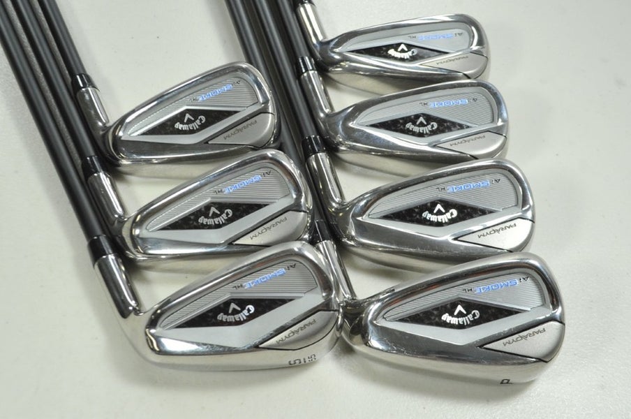 Callaway Paradym Ai Smoke HL 7-PW,AW,GW,SW Iron Set Senior Flex Graphite #199555