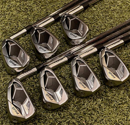 PING G430 Iron Set Black Dot 5-PW + 45* GW Steel Stiff S-Flex RH MINT! #88815