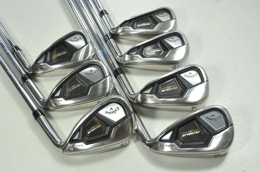 Callaway Rogue ST MAX OS 5-PW,AW Iron Set Regular Flex Right MPH Steel # 199550