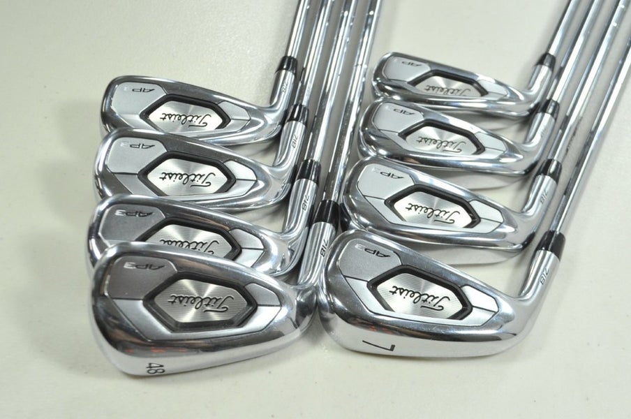 LEFT HANDED Titleist 718 AP3 4-PW,48* Iron Set Stiff Flex KBS Tour Steel #199646