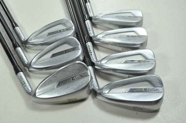 Ping G700 4-W Iron Set Regular Flex Black Dot Right Alta CB Graphite # 199558