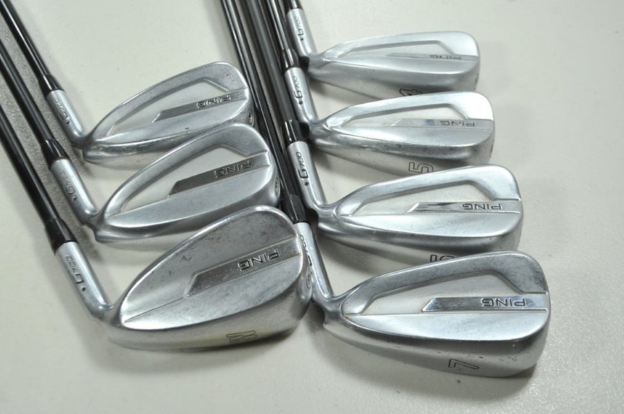 Ping G700 4-W Iron Set Regular Flex Black Dot Right Alta CB Graphite # 199558