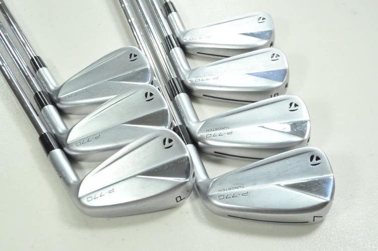 TaylorMade P770 2023 4-PW Iron Set Stiff Flex Right KBS Tour Steel # 199665