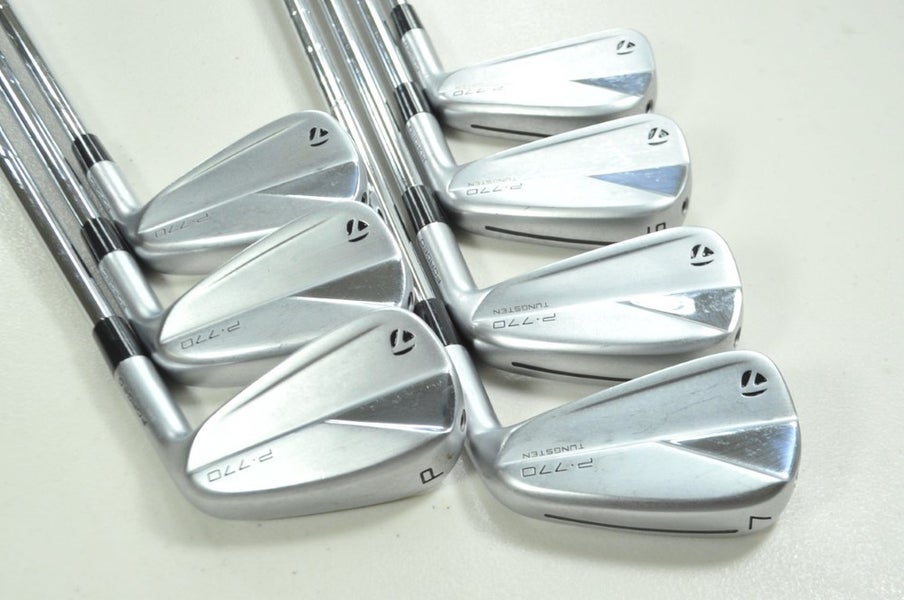 TaylorMade P770 2023 4-PW Iron Set Stiff Flex Right KBS Tour Steel # 199665