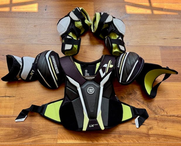 Warrior ALPHA LX PRO Shoulder Pads + elbow combo