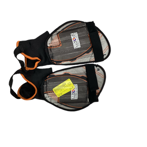 Used PLAY IT AGAIN SPORTS Soccer Shin Guards Junior Black/Orange/Grey Junior 11613-S000163869
