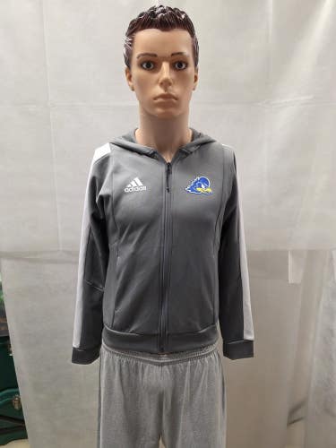 Delaware Blue Hens Adidas Full Zip Hooded Jacket S NCAA