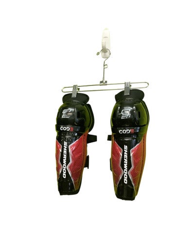 Used Sher-wood CODE Youth Shin Guards Black 10" 11686-S000044615