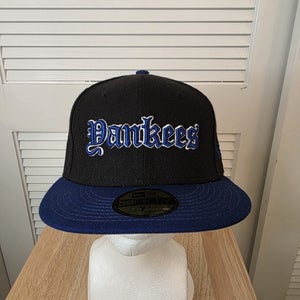 NWS New York Yankees Script New Era 59fifty Missized
