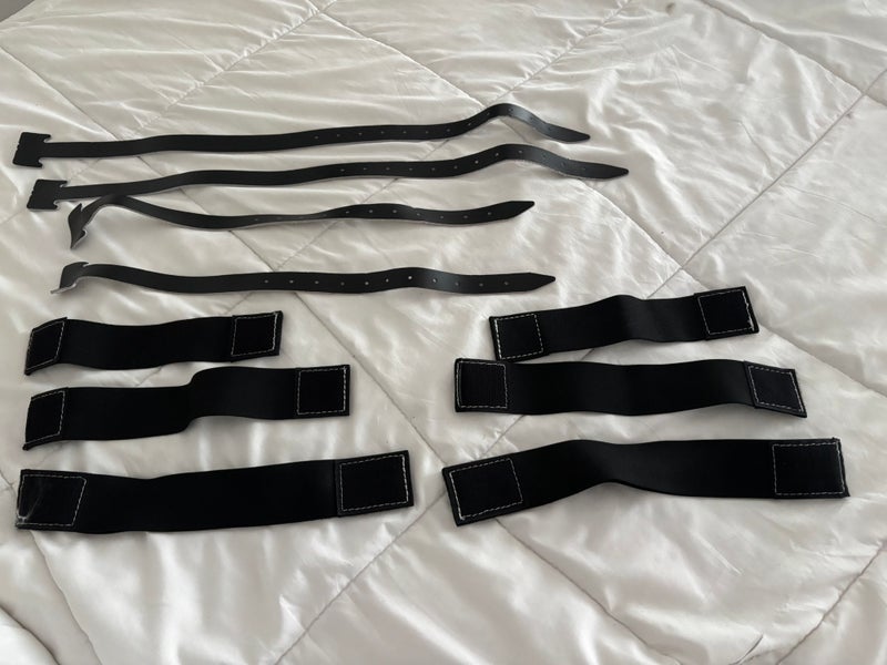 Black True goalie pad straps